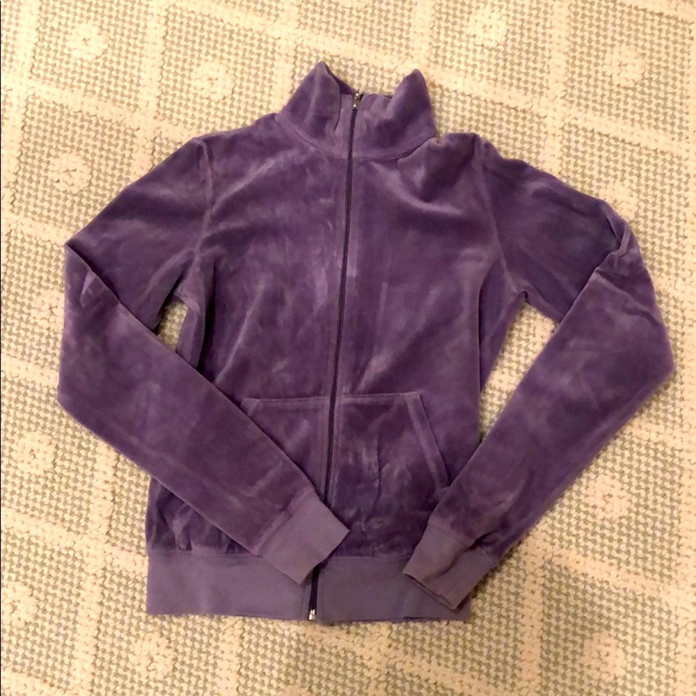 Juicy couture violet valor zip up sweater